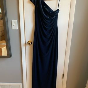Ralph Lauren formal dress. Full length, Navy blue, Sz 10